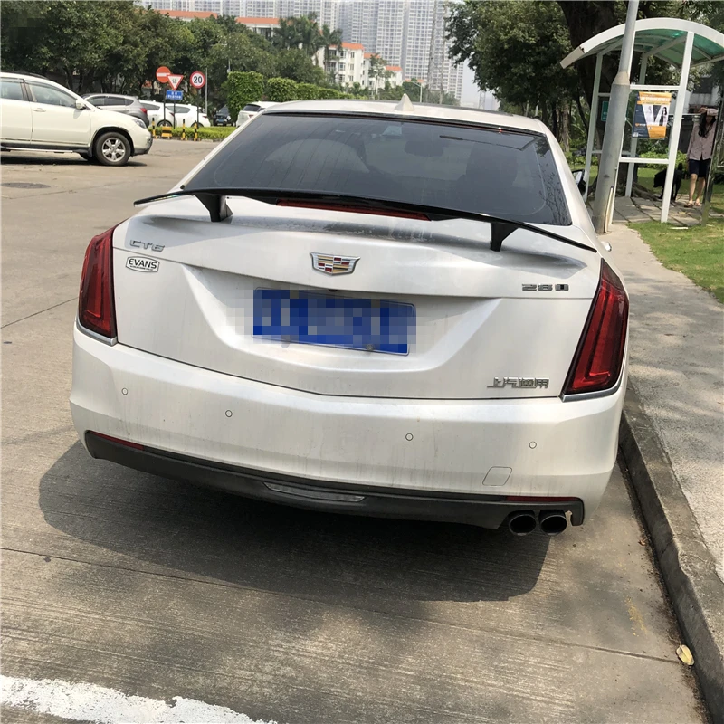 Для Cadillac CTS спойлер 2016-2018 TF ABS пластик Материал заднее крыло автомобиля Цвет