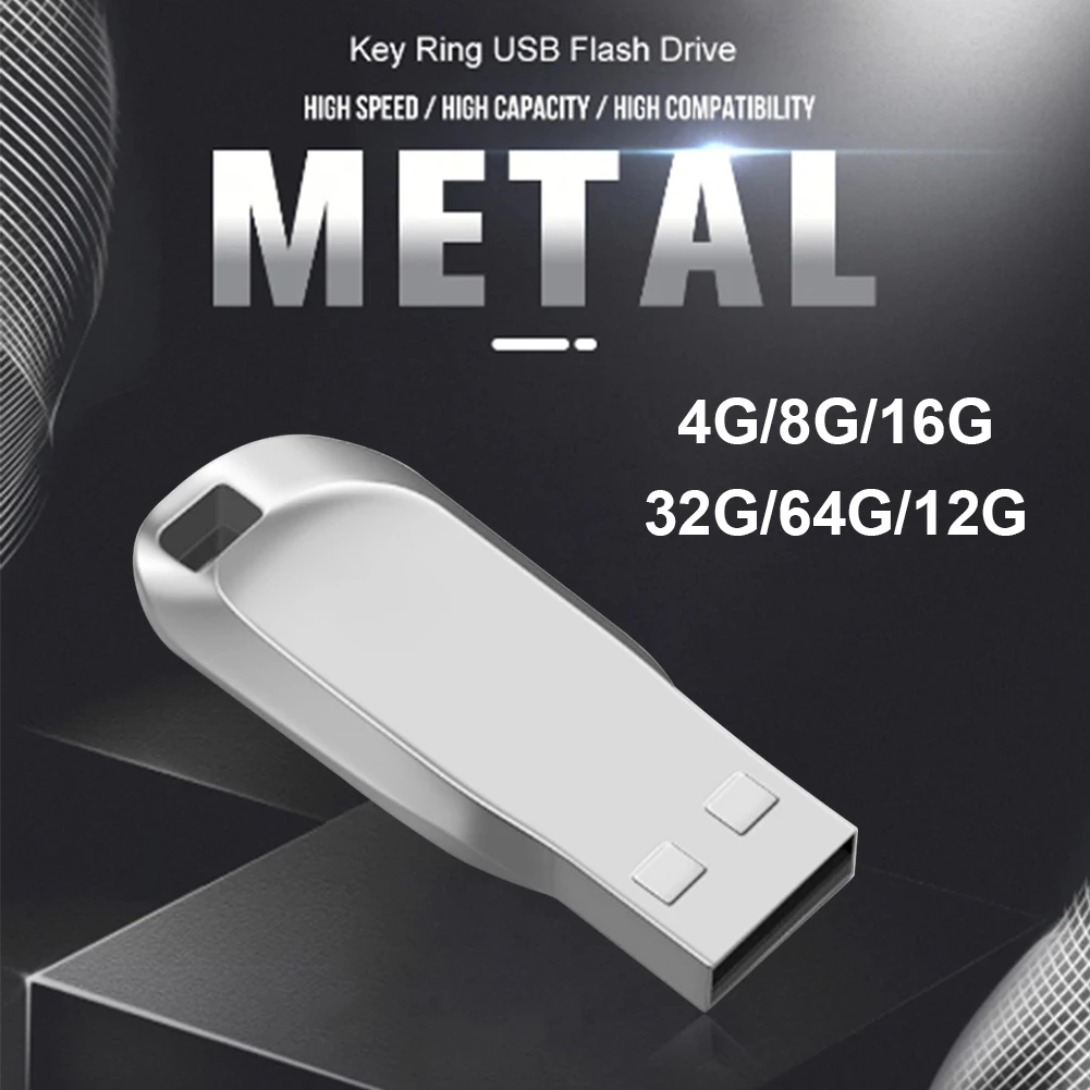 

Metal USB Flash Drive 128GB 64GB 32GB 16GB 8GB 4GB High Speed Pen Drive High Speed U Disk Memory Storage Device