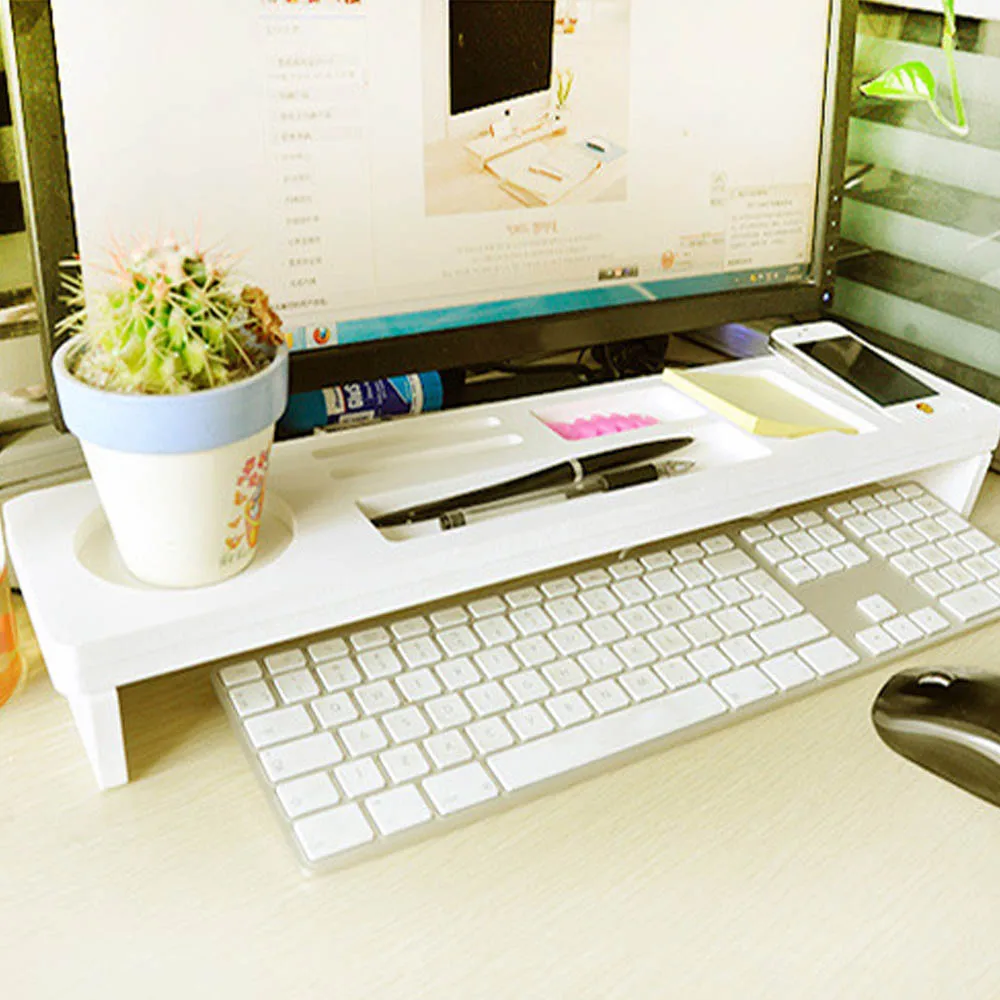 Настольный органайзер для хранения над клавиатурой настольные мелочи небольшие