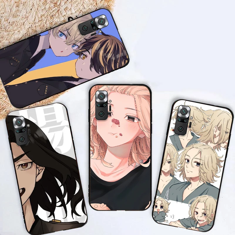

Tokyo Avengers Japan Anime Phone Case For Xiaomi Redmi Note 9 10 Pro MAX 5G 9i 9AT 9 9T 9A 9C Soft TPU Funda Carcasa Back Cover
