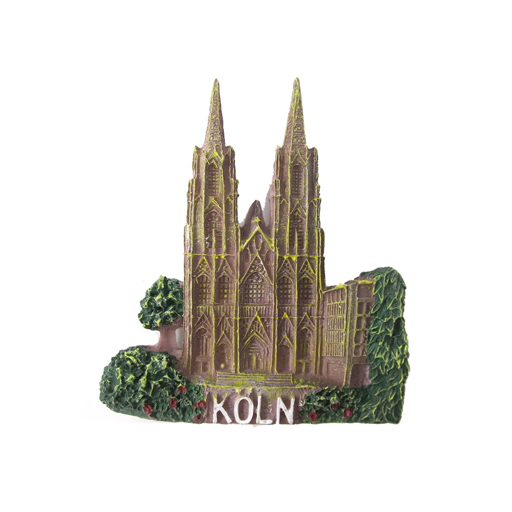 Магнит на холодильник, сувенир KOLN kёlner Dom, Кельнский соборный церковь, Германия, страны, смола, холодильник, магнитная наклейка, подарок