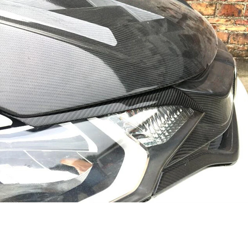 Для Honda fit Автомобильная фара лампа брови углеродного волокна 15 16 17 18 19 Honda Jazz высокое качество губы брови автозапчасти