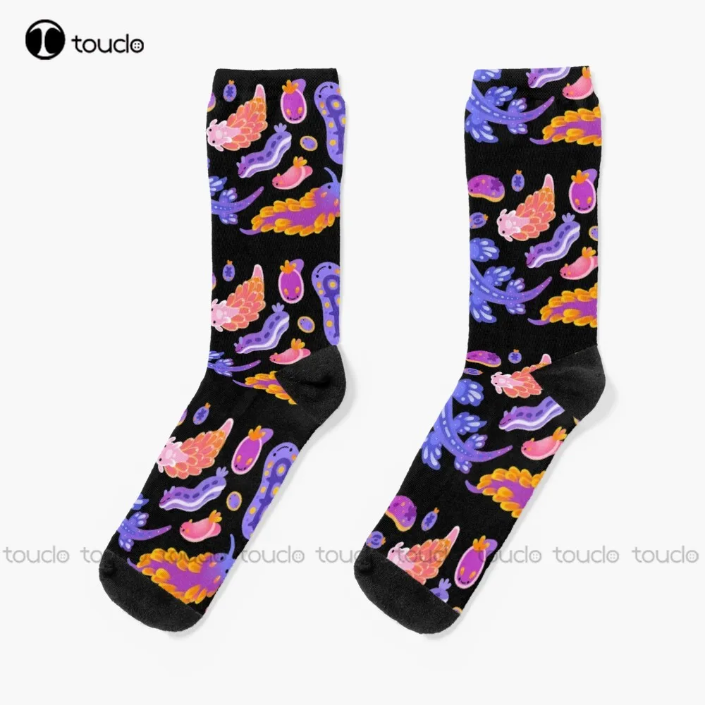 

Sea Slug Socks Winter Socks Christmas New Year Thanksgiving Day Gift Unisex Adult Teen Youth Socks 360° Digital Print Custom