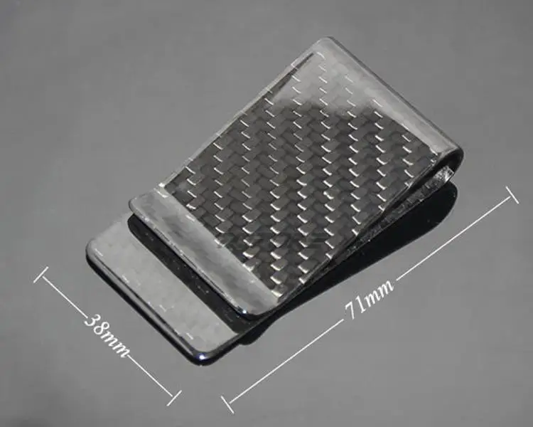 Mizpah бумажники из углеродного волокна с зажимом для карт кредитных наличных