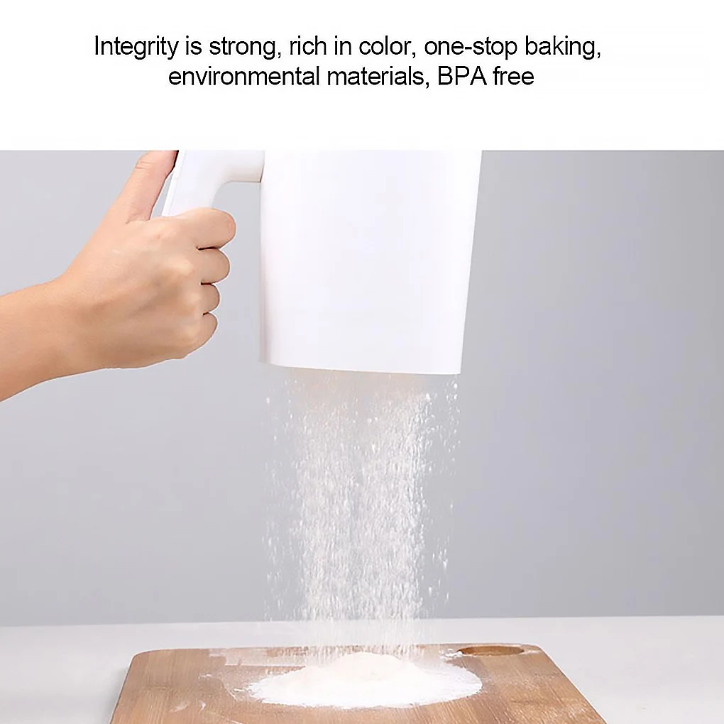 1 литр электрическое сито для муки сахарная пудра ручной из нержавеющей стали в