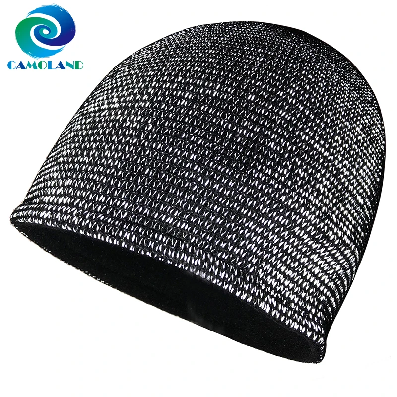 CAMOLAND/модные шапки-бини женская и Мужская Светоотражающая шапка осенне-зимняя