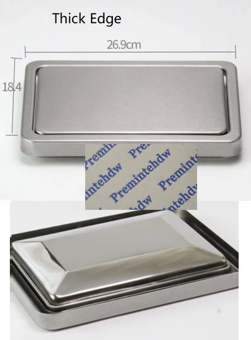 Rectangle LargeThick Столешница из нержавеющей стали, встроенная откидная крышка для свинга, мусорный желоб для мусора, кухонная ванна, Верхняя втулка, бронза, красное золото - Цвет: Rectangle LargeThick