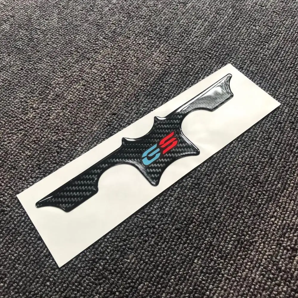 3D мотоцикл углерода взгляд Топ тройной зажимной хомут защитник наклейка Чехол