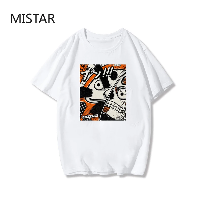 

Samurai Eating Noodle Printed Harajuku Funny T-shirt Fashion Short-sleeve Women Casual White Tops Graphic Tees Women Clothing