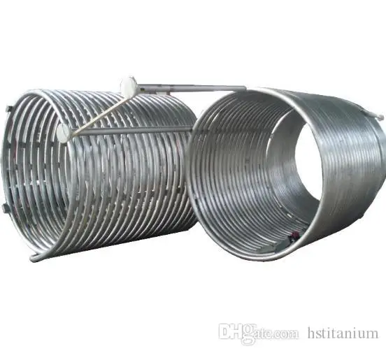 Титановая трубка для теплообменника высокое качество низкая цена ASTM B338 титановая катушка труба для теплообменника