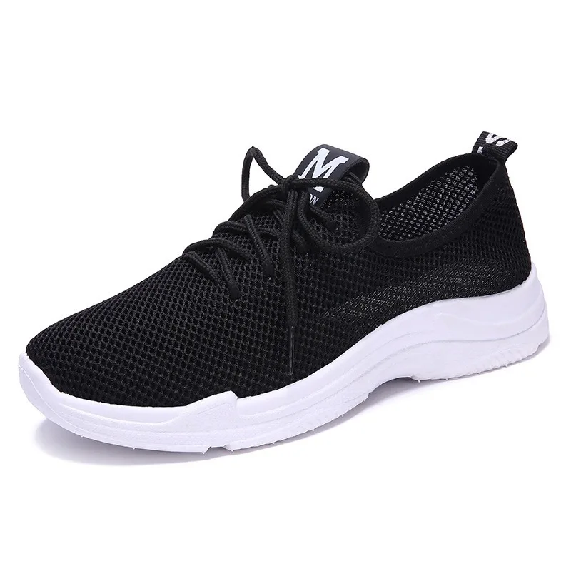 

2021 New Women's Shoes Breathable Mesh Shoes Women's Casual Sneakers Korean Style Non-Slip Flat Running Shoes White Shoes
