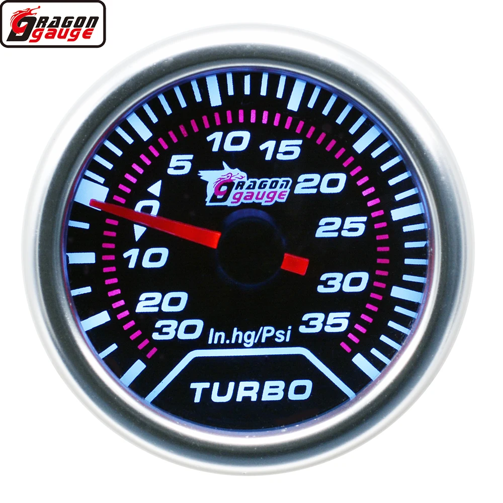 

Автомобильный механический указатель Dragon 52 мм, измеритель давления в вакууме с белсветильник и максимальным давлением-30-35 Psi, инструмент