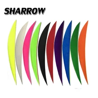 50pcs 5inch 12 color archery arrow feather drop shape turkey feather vanes left wing fletching arrow hunting accessories