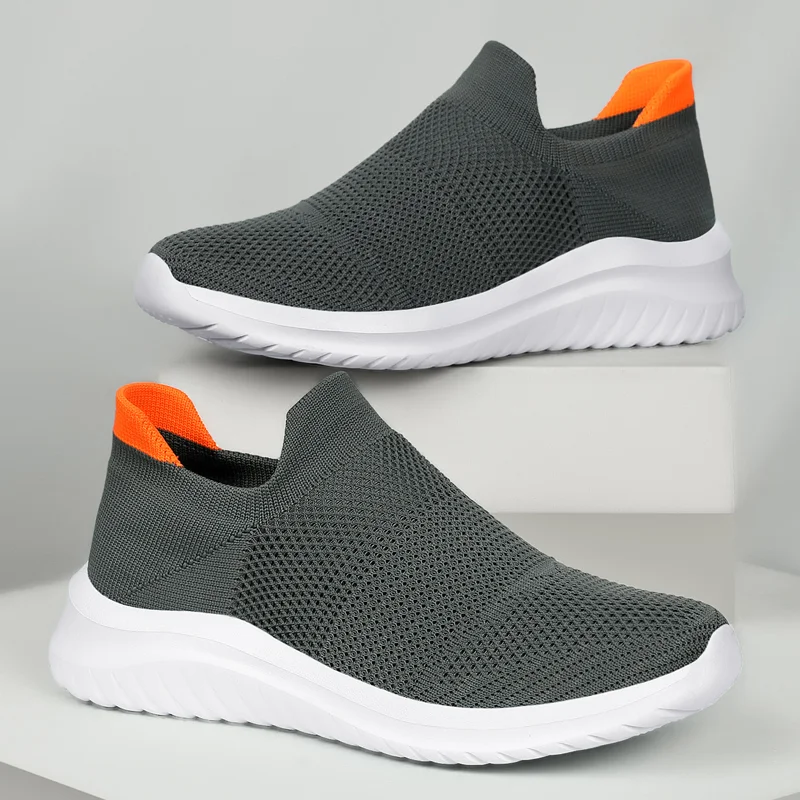

Men's Spring Autumn Mesh Large Size Casual Sports Shoes Couple Thick Bottom Ultralight Non Slip Cover Foot Running Shoes 36-46