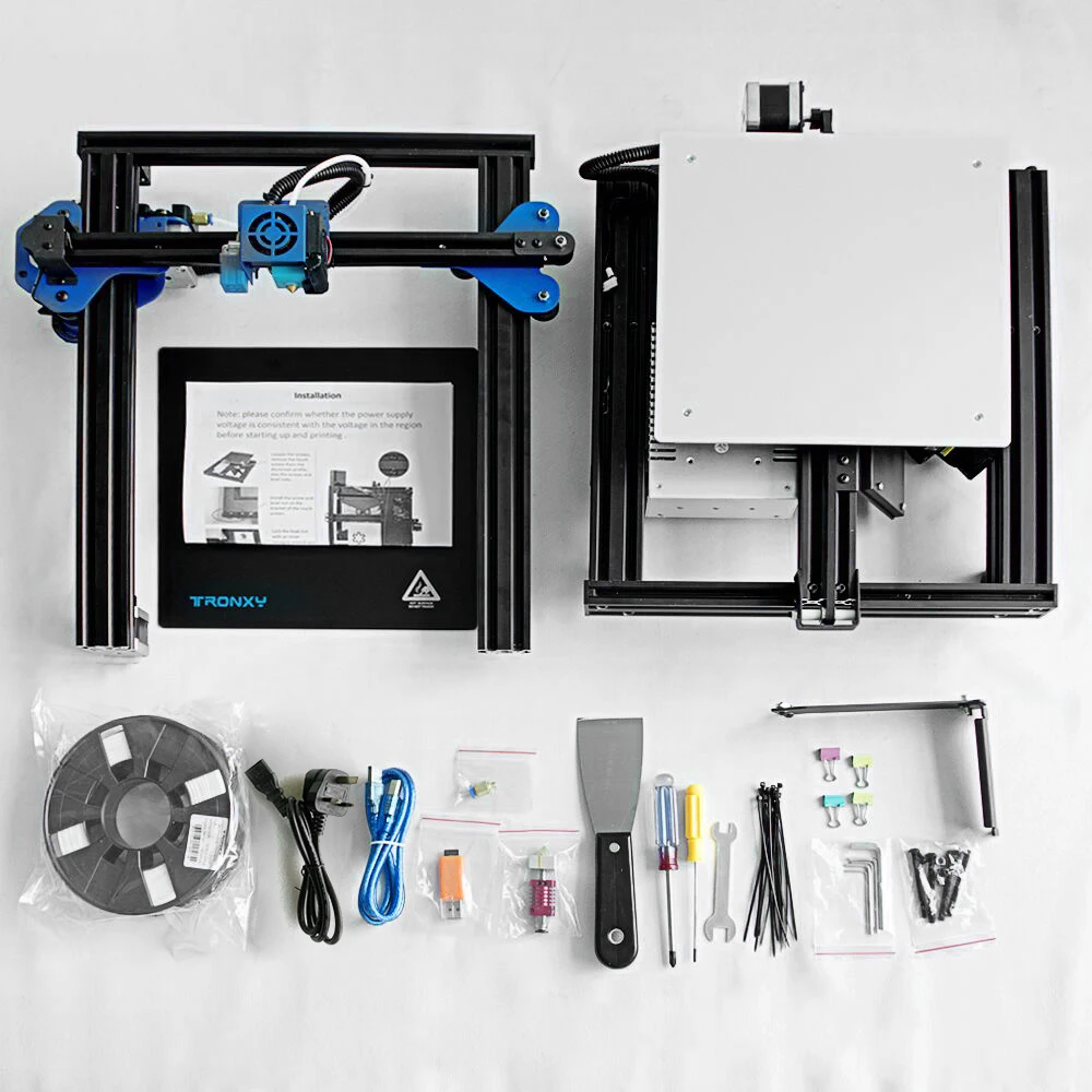 Набор для 3d принтера TRONXY XY-2 Pro, быстрая сборка, 255*255*260 мм, автоматическое выравнивание объема, печать нити