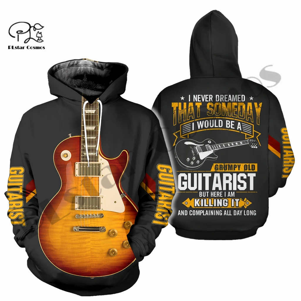 

PLstar Cosmos 3Dprinted Newest Guitar Musical Instrument Art Harajuku Streetwear Unique Unisex Casual Hoodies/Sweatshirt/Zip A-7