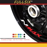 motorcycle rim logo sticker decal reflective moto car accessories decoration suitable for yamaha nmax 155 125 reflective sticker