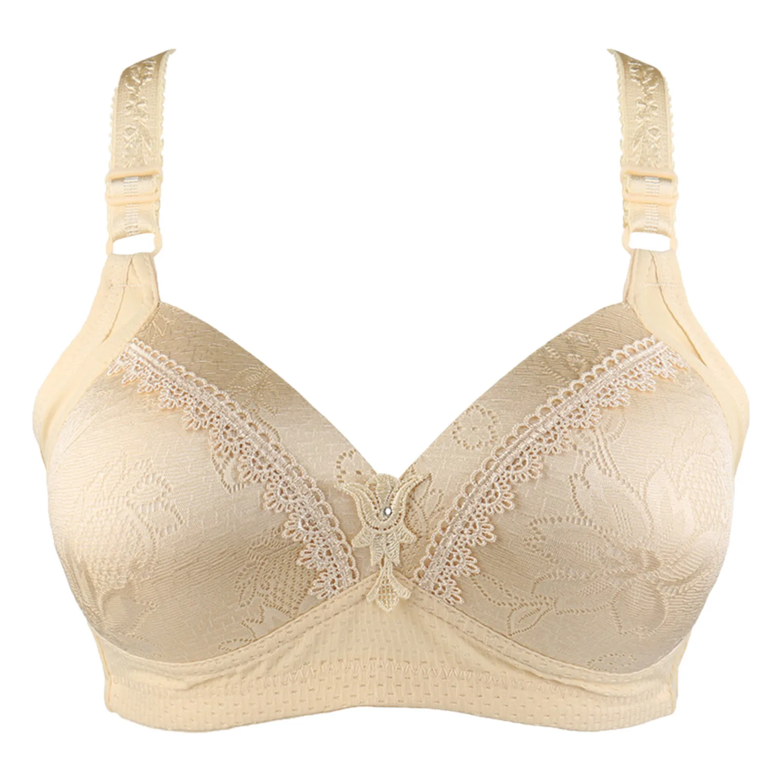 

Women bralette Fashion Printed Bra Wire Free Underwear One-Piece push up bra daily Underwear lingerie нижнее беле женское M*