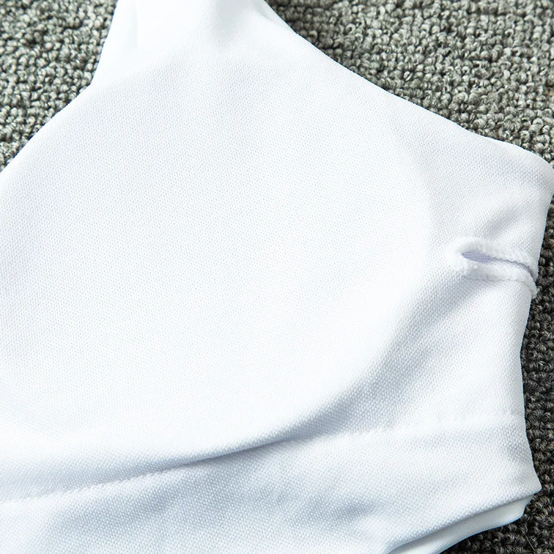 Белый женский купальник 2020 сексуальный в синюю полоску трикини сдельный боди