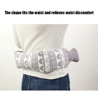 hot water bottle knitted plush sleeve rubber hand warmer for neck and waist
