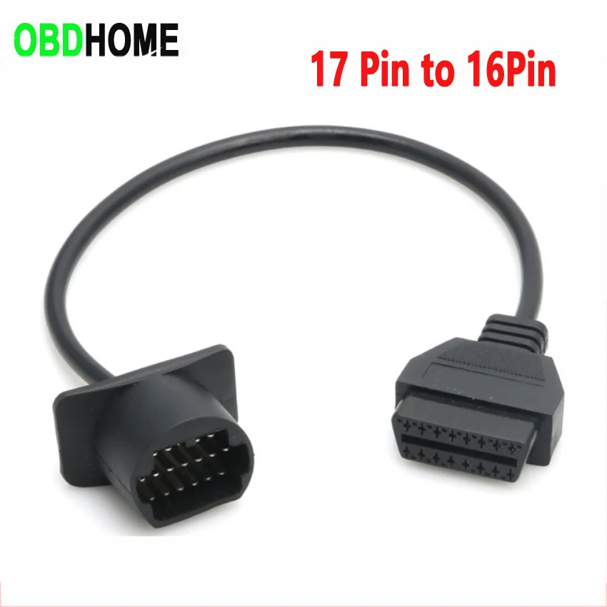 Новый 17pin женский Интерфейс для Mazda 17 Pin к 16Pin мужской OBD2 OBD II кабель соединительный
