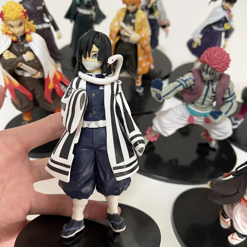 

Anime Demon Slayer Figure Kamado Tanjirou Nezuko figure Action Figures PVC Model Toys Zenitsu Figurine Inosuke Kimetsu No Yaiba