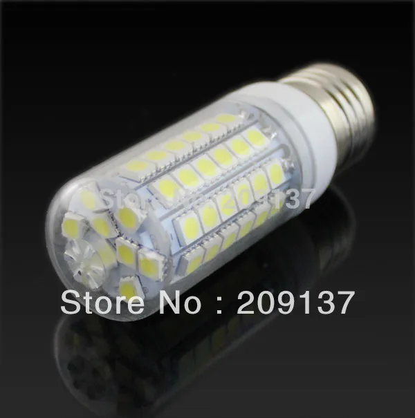 

Free shipping 50pcs/lot E26 E27 G9 LED lamp 69 smd 5050 220V 240V corn led light bulb warm / white light