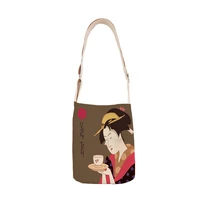 japanese singer ladies shoulder bag cotton linen handbag mini bag simple mini messenger bag casual messenger bag