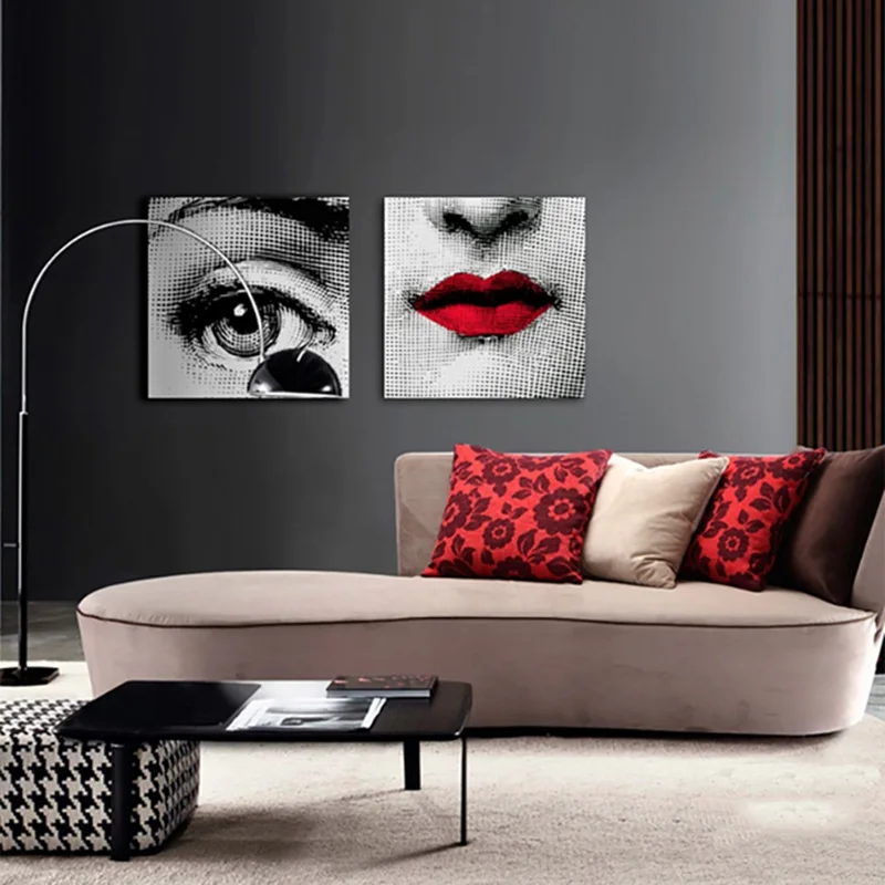 Decoracion fornazetti живопись Современные винтажные Ретро подарки настенные художественные цитаты Спальня Декор Арт Рисунок Фигуры с внутренней рамкой