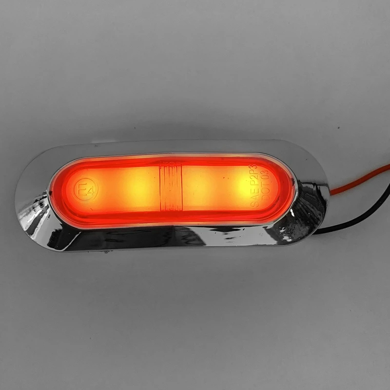 

4Pcs Side Marker Tail Light 12-24V Waterproof LED Marker Lamp Trailer Light Rear Side Lamp Truck Light
