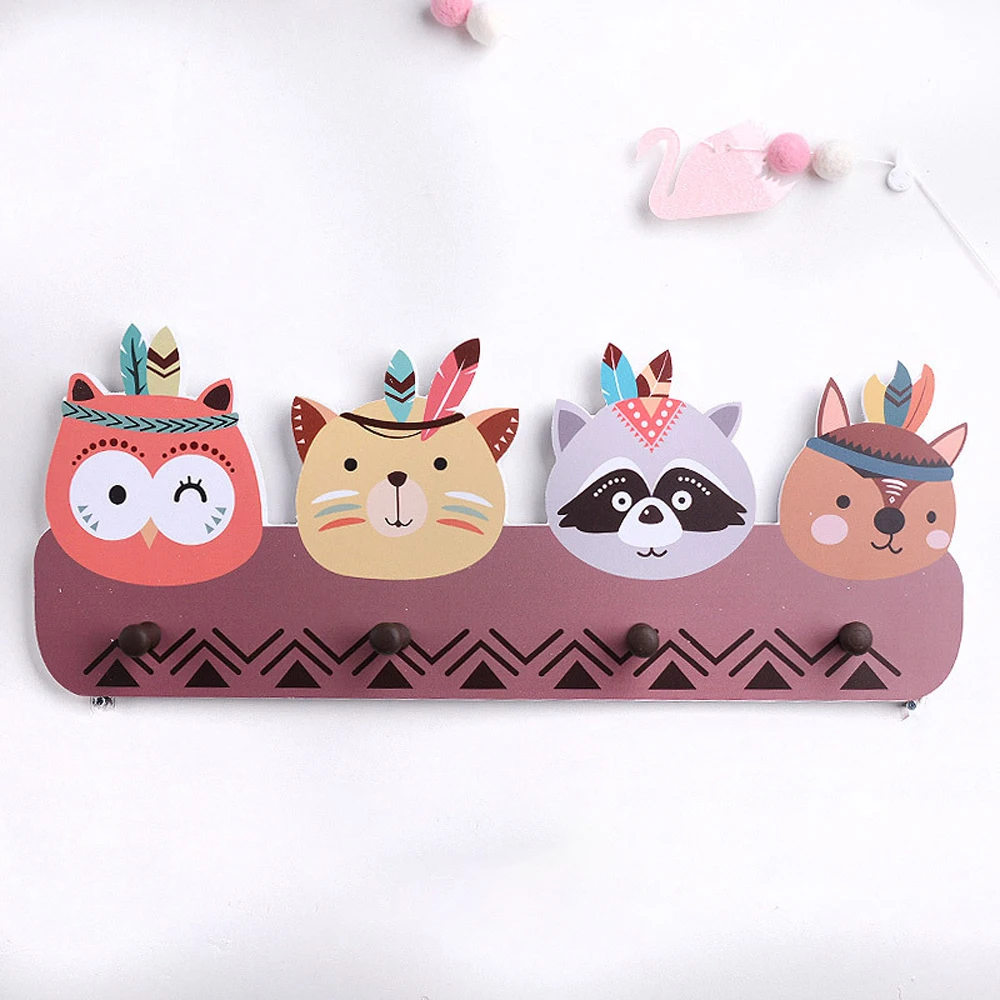 Скандинавском стиле деревянные горные детские пальто стойки геометрические арт