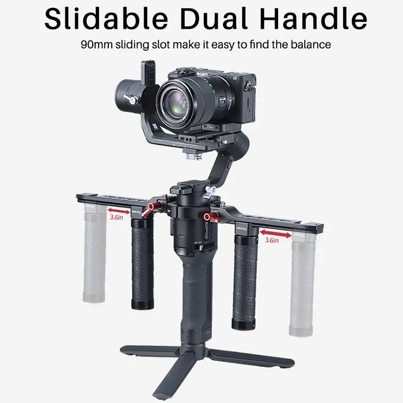 Стабилизатор UURig DJI RONIN SC/S двойной Ручной камеры раздвижная ручка рукоятка для