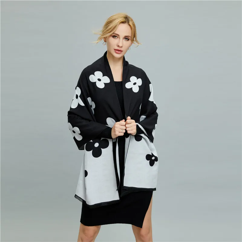 

190*70cm Cashmere imitation Shawl Scarf Autumn Winter Scarves Men Foulard Square Hijab Ladies wrap muffler pareo female hijab