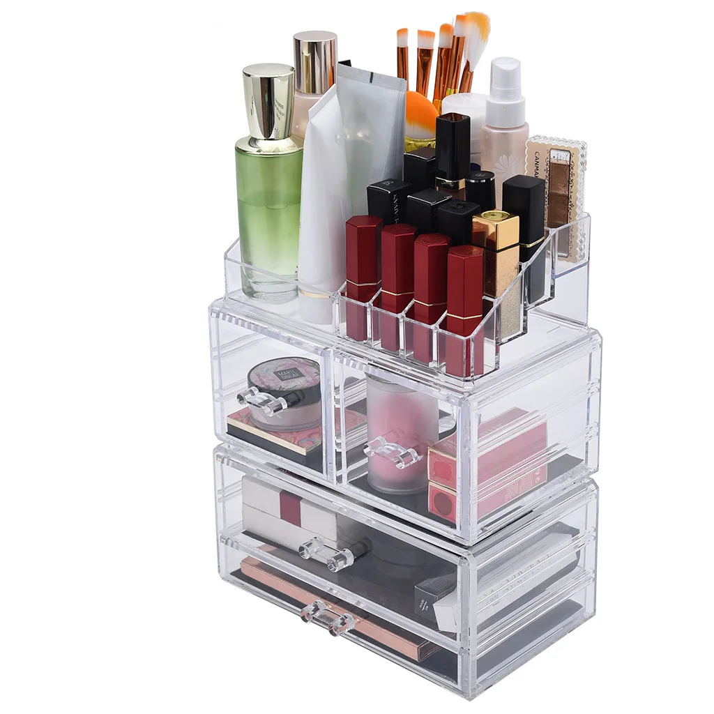 Органайзер для макияжа косметики большой емкости органайзер хранения