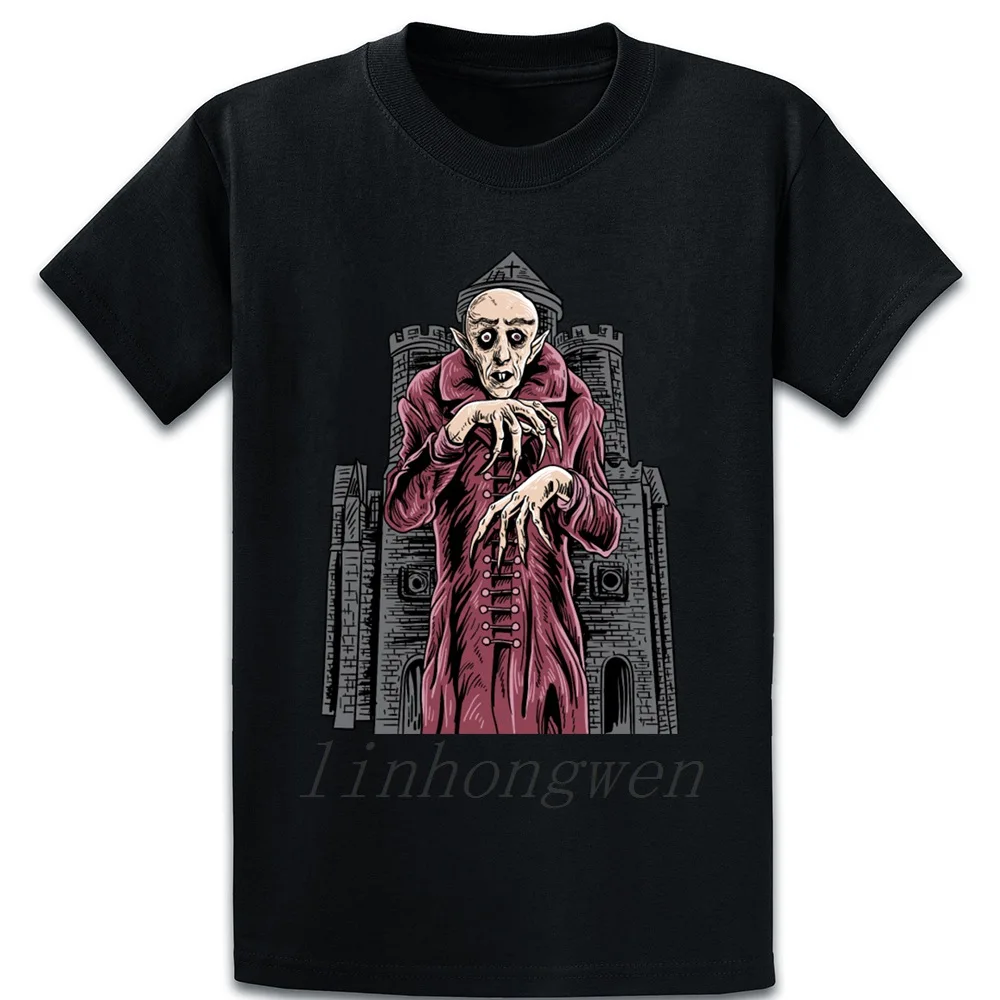 Nosferatu классическая черная футболка с принтом вампира популярная весенне осенняя