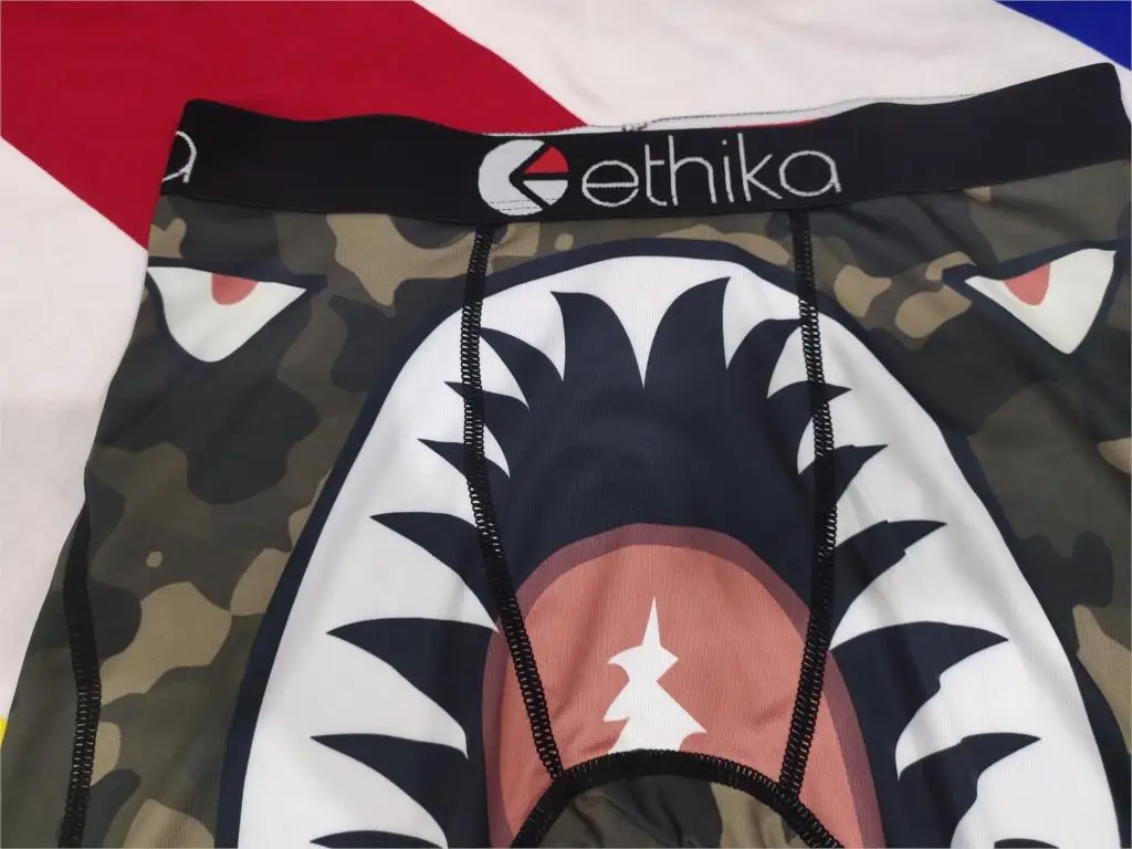 

Ethika 2020 Men Boxers Shorts Underwear Breathable Male Short Pants Spandex Cartoon Boxers Mens Underwear