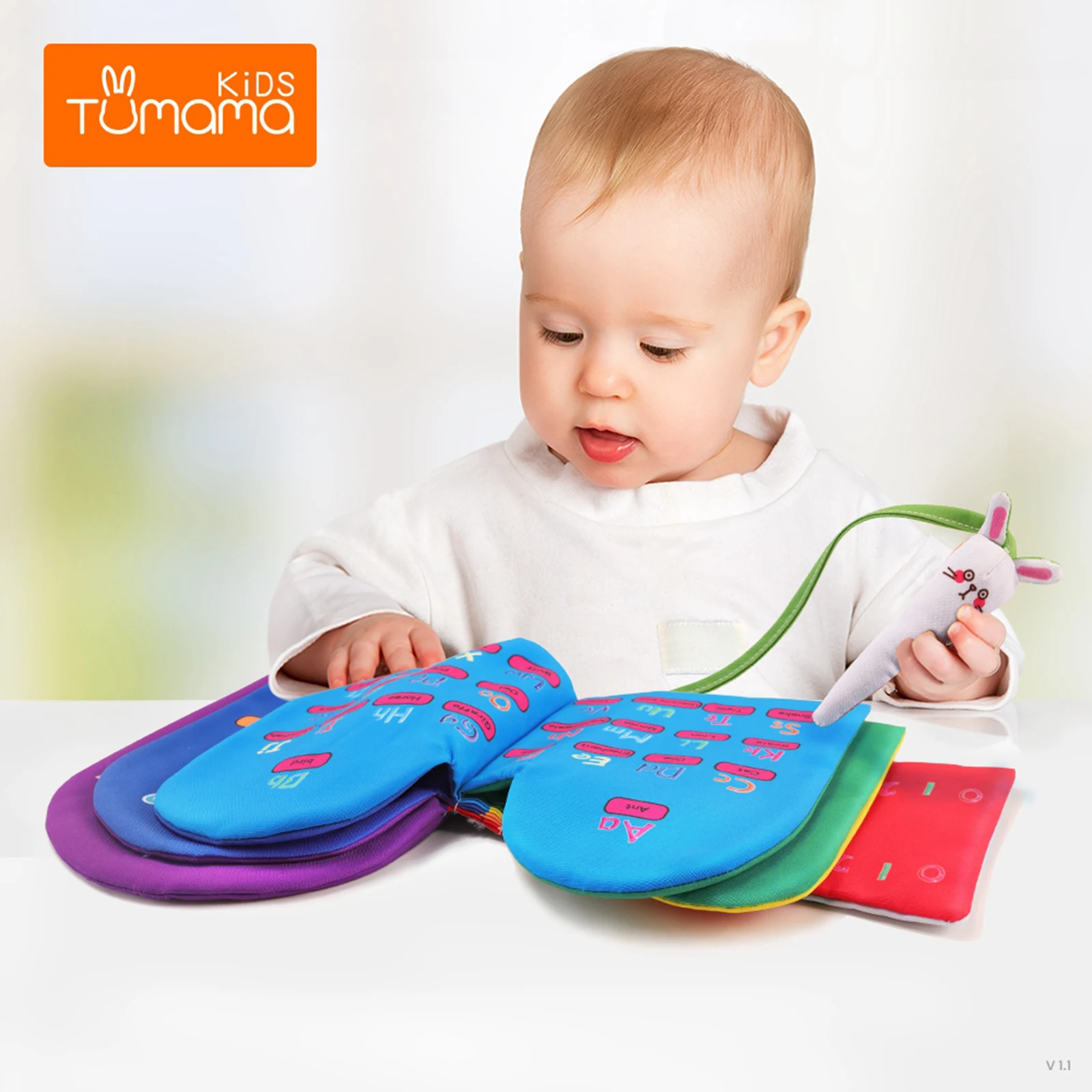 

Baby Book Colorful Soft Baby Early Educational Cloth Books Learning Number