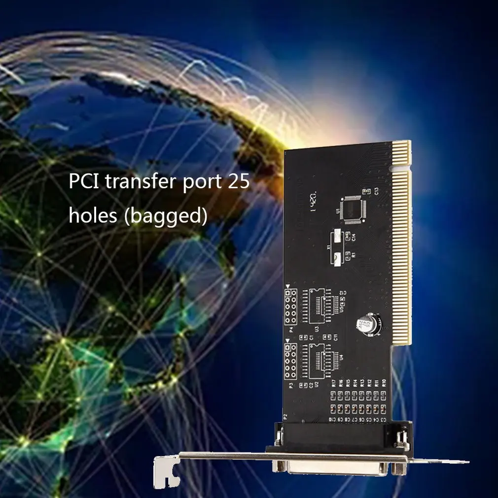 PCI Lpt 1 порт I/O 25pin параллельная LPT карта расширения адаптер к параллельному DB25