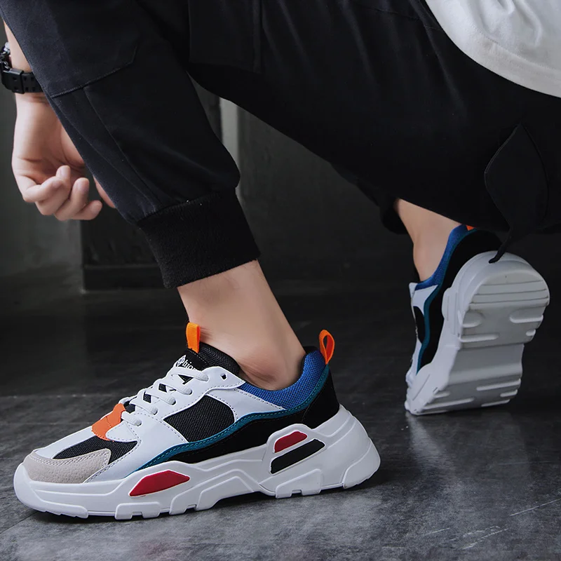 Кроссовки мужские спортивные на толстой подошве модные для улицы | Спорт и