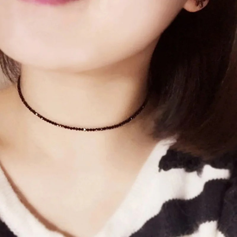 

Simple Black Beads Short Necklace Female 2021 Fashion Jewelry Women Choker Necklaces Bijoux Femme Ladies Party Necklace