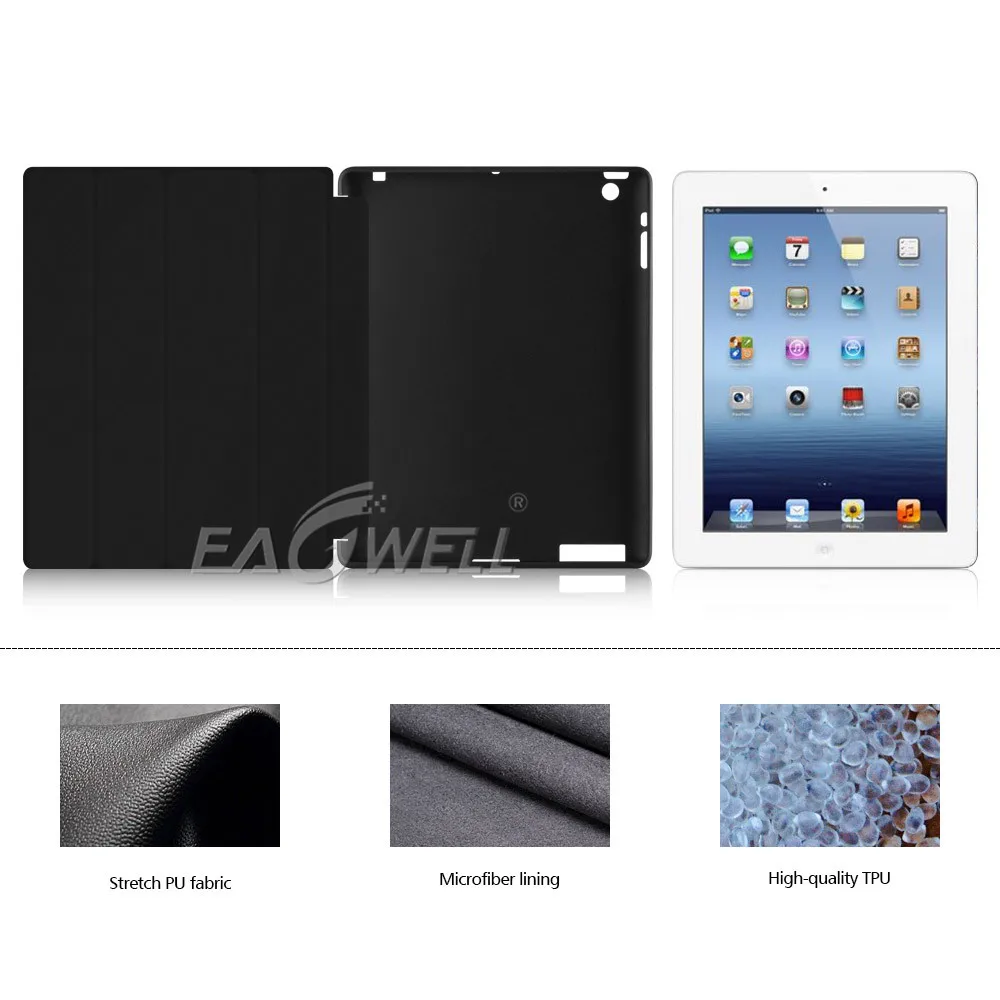 Умный чехол с мраморным рисунком для iPad 9 7 2017 2018 mini 1 2 3 4 5 6 pro 10 чехол-книжка тройной