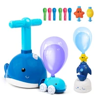 new power balloon launch tower toy puzzle fun education inertia air power balloon car science experimen toy for children gifts