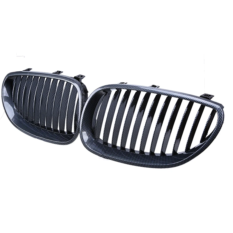 Posbay карбоновые узоры Авто Передние грили для почек BMW 5 Series E60/E61 M5 2004/2005/2006 2011