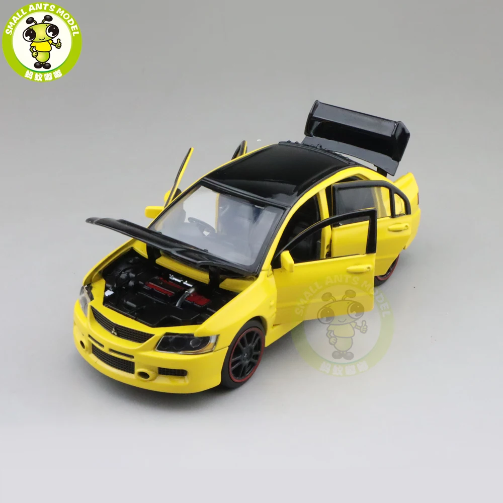 Коллекция 1/32 года Lancer EVO 9 IX модель автомобиля с черной крышей игрушки для
