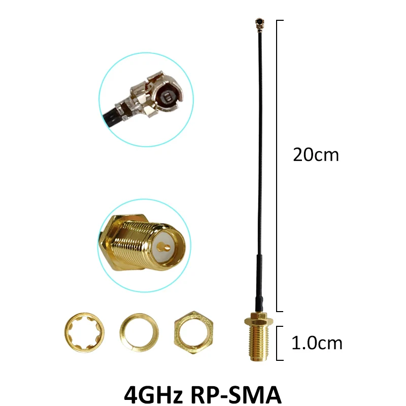 Eoth 5 20pcs  4G lte antenna 5dbi SMA Male Connector Plug antenne router 21cm ipex 1 SMA female pigtail Extension Cable