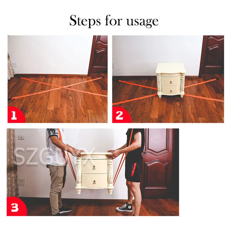 Подвижный Универсальный колеса инструмент для перемещения Перемещение ремень