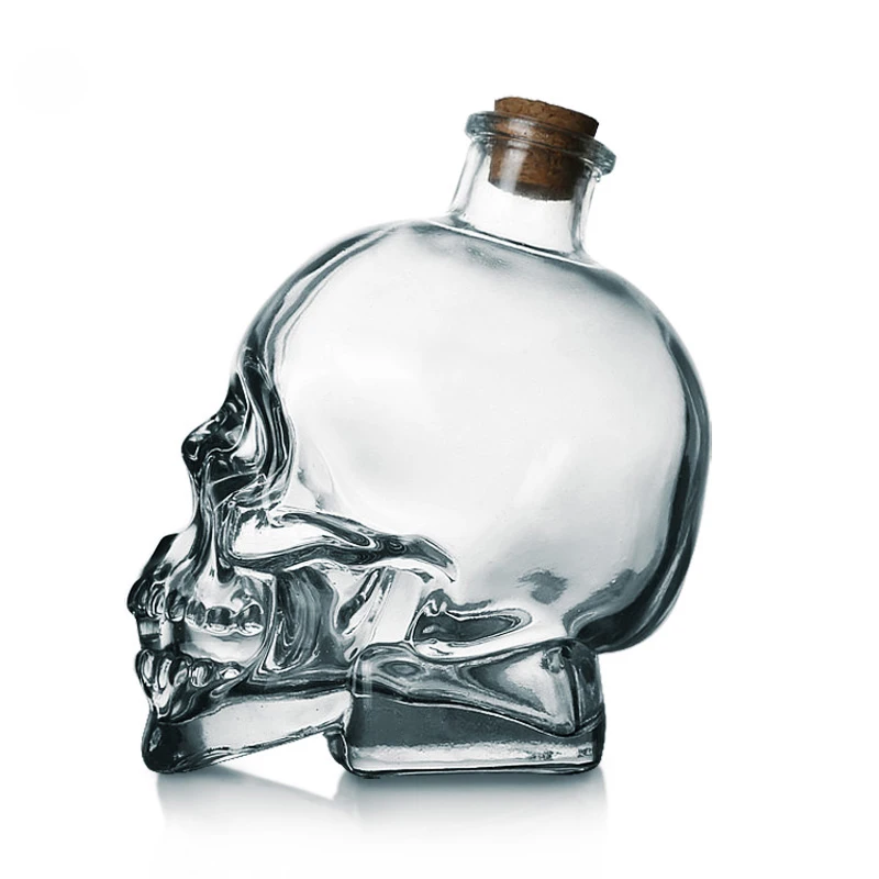 

Creative Crystal Skull Head Shot Glass Party Transparent Champagne Cocktails Beer Coffee Wine Bottle Doomed Drinkware Bar Tools