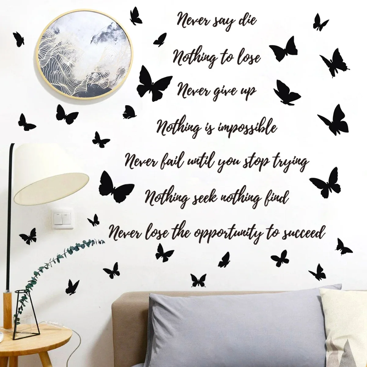 

Наклейки на стену в виде бабочки