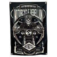 motorcycle locomotive tattoo poster flag banner tapestry isn background cloth wall stickers bar cafe studio bedroom decoration