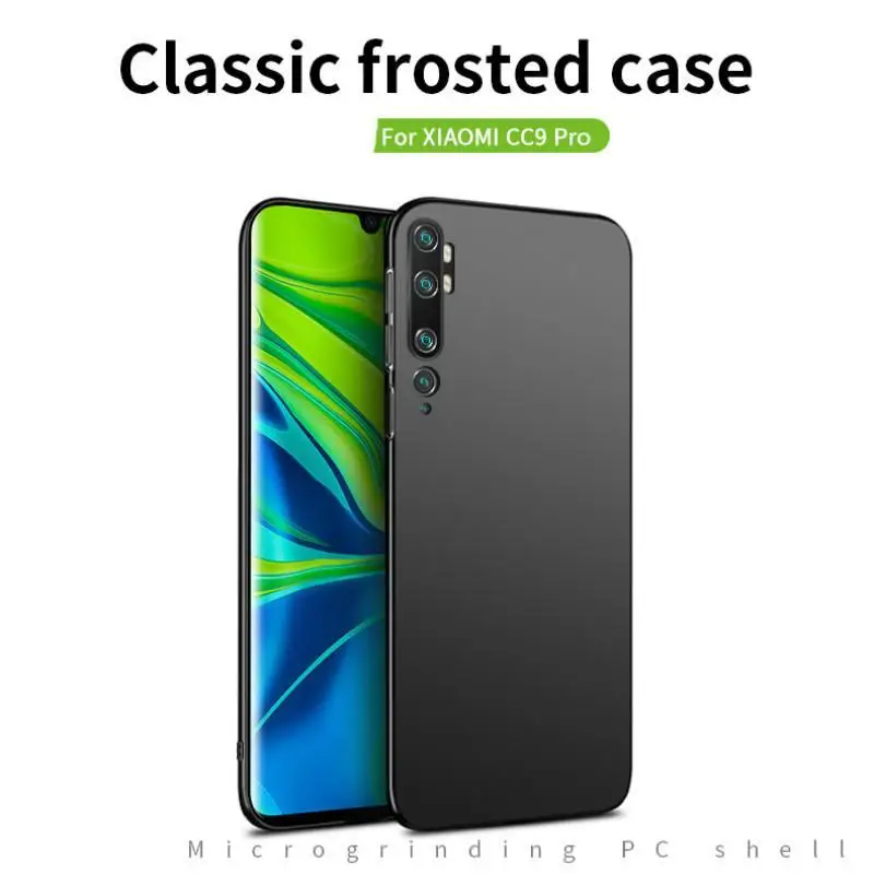 For Xiaomi Mi Note 10 CC9 Pro Case Ultra-thin Hard PC Cover Matte Frosted Protective Capa Fundas |